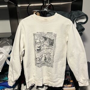 John Galt Dracula and Frankenstein sweater small rip under right armpit